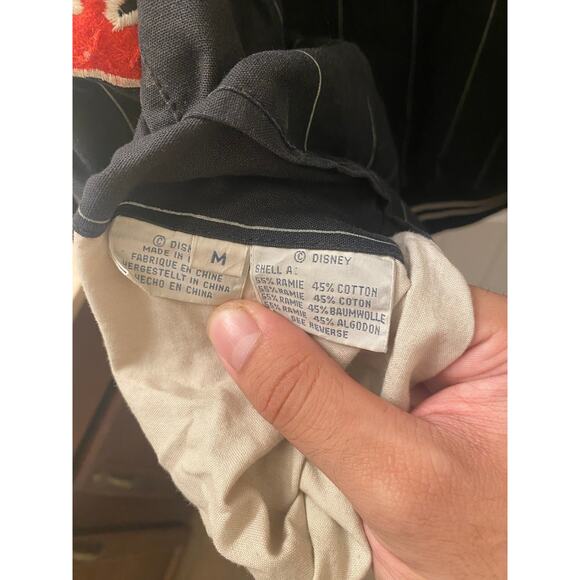 Rare Vintage Reversible Mickey Mouse Disney Baseball Bomber Varsity Jacket Sz M - Picture 9 of 13